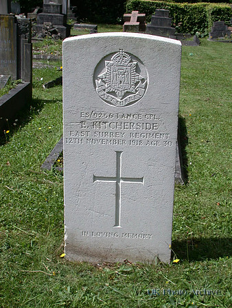 Kitcherside E L/Cpl ES/9256 East Surrey Regiment EPSOM CEMETERY