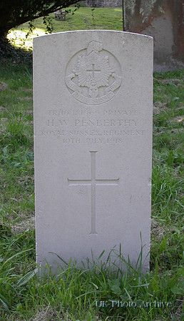 Penberthy H W Pte TR10-181969 51st Royal Sussex Regiment HEVER (ST. PETER) CHURCHYARD