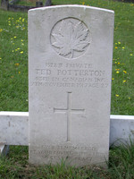 Potterton T Pte 152831 43rd Canadian Infantry EPSOM CEMETERY