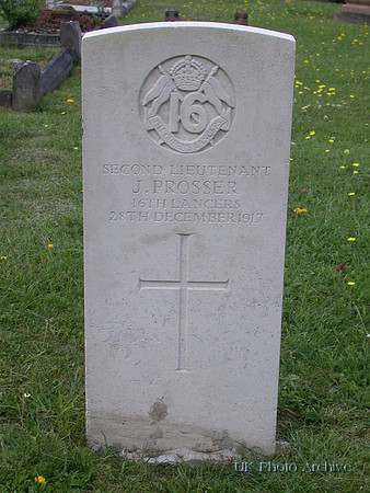 Prosser J 2nd Lt 16th (The Queen's) Lancers EPSOM CEMETERY