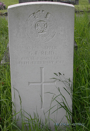 Reid G F Sapper 35796 Royal Engineers SUTTON CEMETERY