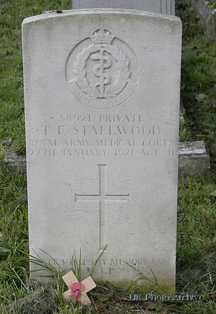 Stallwood T F Pte 58921 Royal Army Medical Corps SUTTON CEMETERY