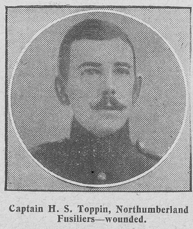Toppin H S Captain Northumberland Fusiliers The Graphic 15th Sep 1914
