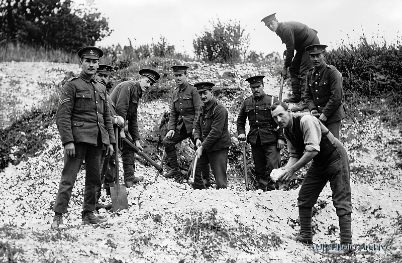 A Pioneer Squad Of The 11th London Regiment At Work