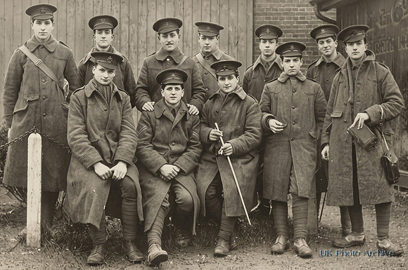 A Group Of Jewish Soldiers In The 12th London Regiment