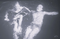 Enjoying A Swim In The Sea 1950s