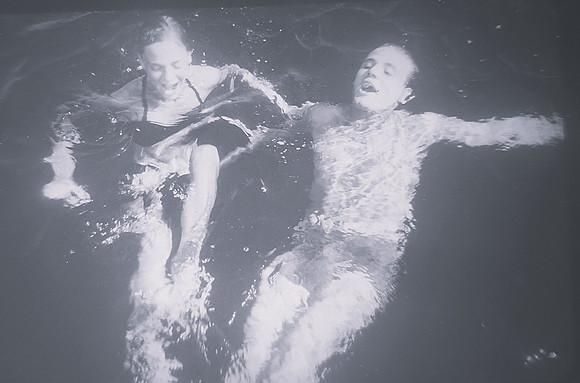 Enjoying A Swim In The Sea 1950s
