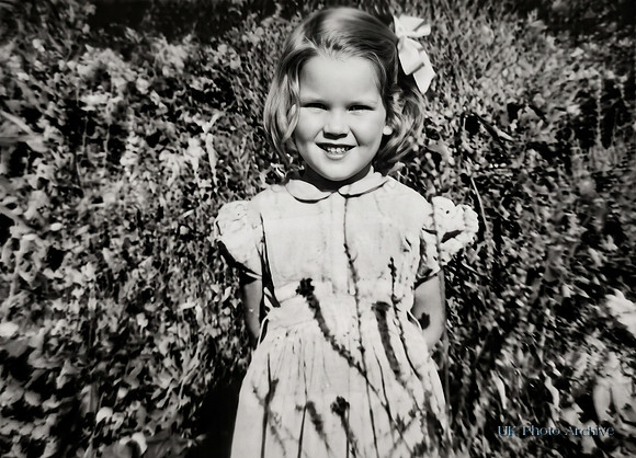 A Little Girl In The 1950s