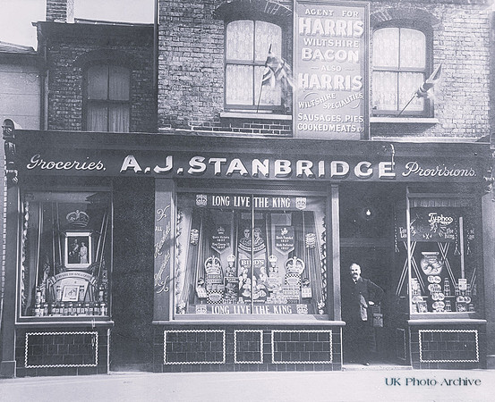 A Shop Decorated For King George VI Coronation