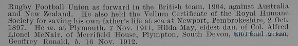 Rogers R J Captain 14th Rifle Brigade Attd 1st Royal Dublin Fusiliers Obit Part 2