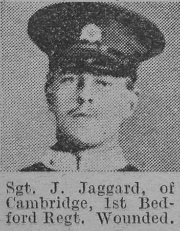 Jaggard J Sergt 1st Bedfordshire Regiment Of Cambridge The Vivid 17th April 1915