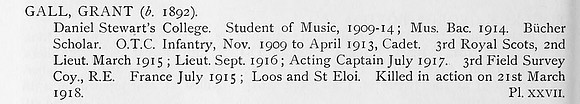 Gall G Captain Royal Engineers Obit