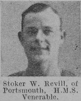 Revill W Stoker HMS Venerable Royal Navy The Vivid 17th April 1915