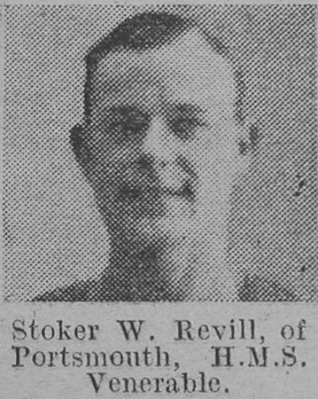 Revill W Stoker HMS Venerable Royal Navy The Vivid 17th April 1915