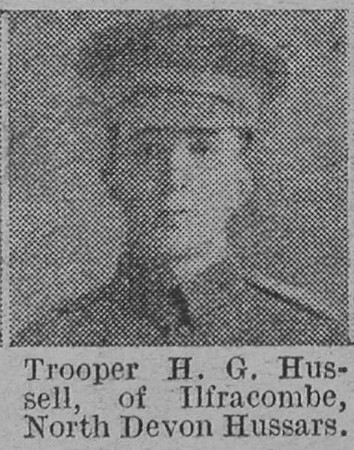 Hussell H G Tpr North Devon Hussars Of Ilfracombe The Vivid 17th April 1915