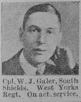 Galer  J Cpl West Yorkshire Regiment Of South Shields The Vivid 17th April 1915