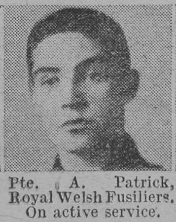 Patrick A Pte Royal Welsh Fusiliers The Vivid 17th April 1915