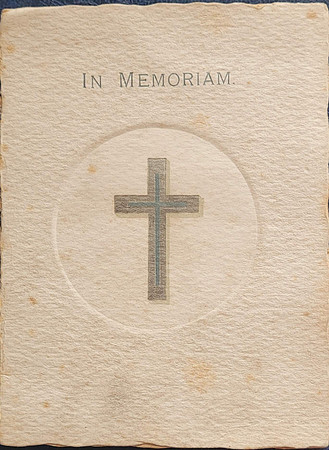 Memorial Card Harriett Pink Died 9th May 1903 Front
