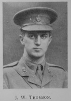 Thomson J W Lt Royal Garrison Artillery Attd Royal Engineers