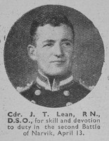 Lean J T Cdr DSO Royal Navy