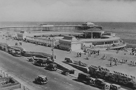 The Bandstand And Pier Worthing Sussex 1920s