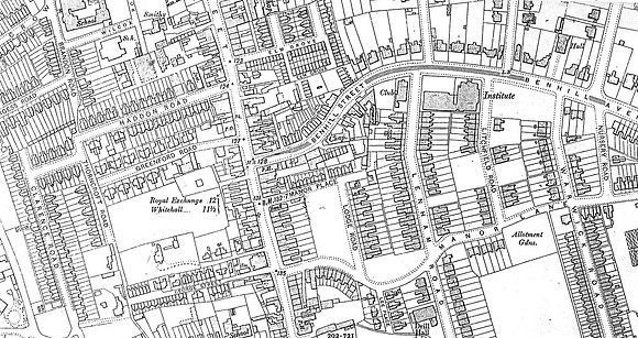 Sutton 1913 Map Benhill Street Area