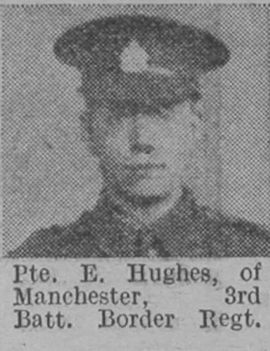 Hughes E Pte 3rd Border Regiment Of Manchester The Vivid 24th April 1915
