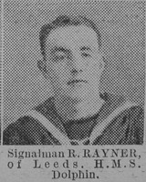 Rayner R Sig HMS Dolphin Royal Navy The Vivid 27th Feb 1915