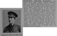 Salvesen E M 2nd Lt 2nd Royal Dublin Fusiliers Obit