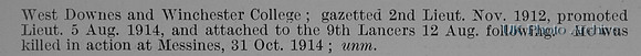 Payne-Gallwey P F Lt 21st Lancers Obit Part 2