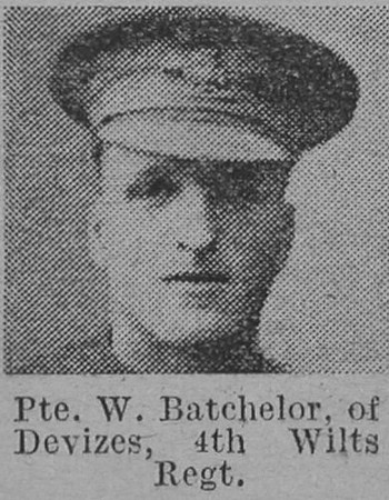 Batchelor W Pte 4th Wiltshire Regiment Of Devizes The Vivid 17th April 1915