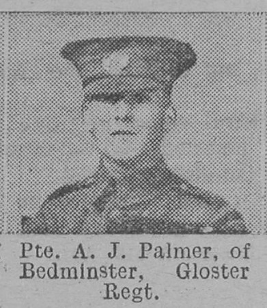 Palmer A J Pte Gloucestershire Regiment Of Bedminster The Vivid 24th April 1915