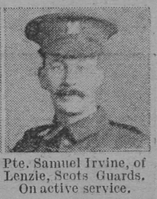 Irvine S Pte Scots Guards Of Lenzie The Vivid 17th April 1915
