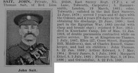 Sait J Pte 20248 East Surrey Regiment Obit