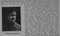 Sandbach W Major 6th Kings Own Royal Lancaster Regiment Obit Part 1