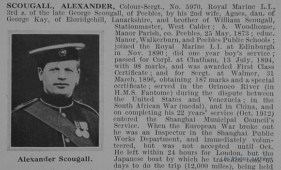 Scougall A Col Sergt 5970 Royal Marine Light Infantry Obit Part 1