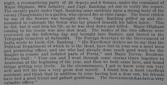 Ranking J G L Captain Indian Army Obit Part 2