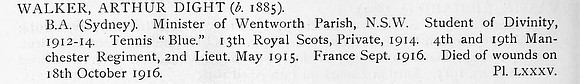 Walker A D 2nd Lt 4th And 19th Manchester Regiment Obit