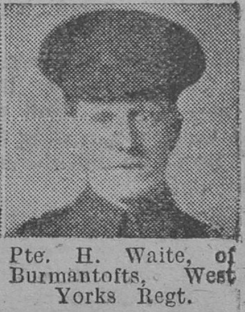 Waite H Pte West Yorkshire Regiment Of Burmantofts The Vivid 24th April 1915