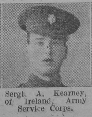 Kearney A Sergt Army Service Corps Of Ireland The Vivid 24th April 1915