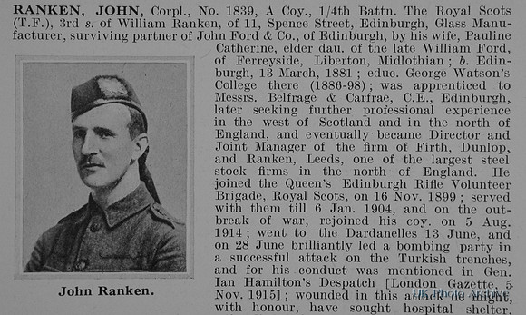 Ranken J Cpl 1839 4th Royal Scots Obit Part 1