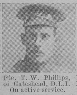 Phillips T W Pte Durham Light Infantry Of Gateshead The Vivid 17th April 1915