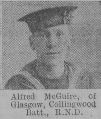 McGuire A AB Collingwood Btn RND Of Glasgow The Vivid 24th April 1915