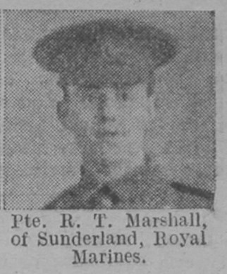 Marshall R T Pte Royal Marine Light Infantry Of Sunderland The Vivid 24th April 1915