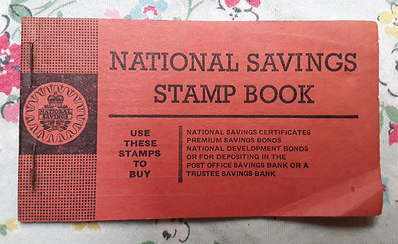 National Savings Stamp Book Princess Anne Stamps 1950s