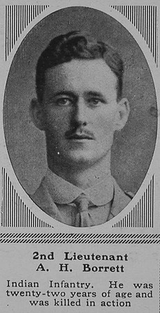 Borrett A H 2nd Lt Indian Army The Sphere 12th May 1917