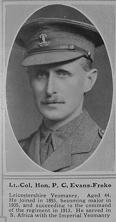 Evans-Freke P Lt Col The Hon Leicestershire Yeomanry The Sphere 12th Jun 1915