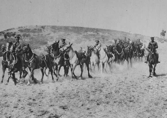 Cavalry Waiting Behind The Attack