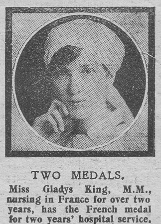 King G Nurse MM The Graphic 25th July 1918