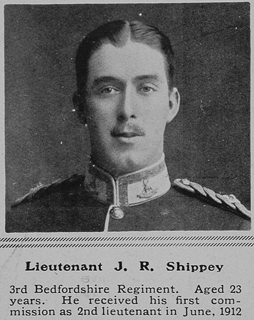 Shippey J R Lt 3rd Bedfordshire Regiment The Sphere 8th May 1915
